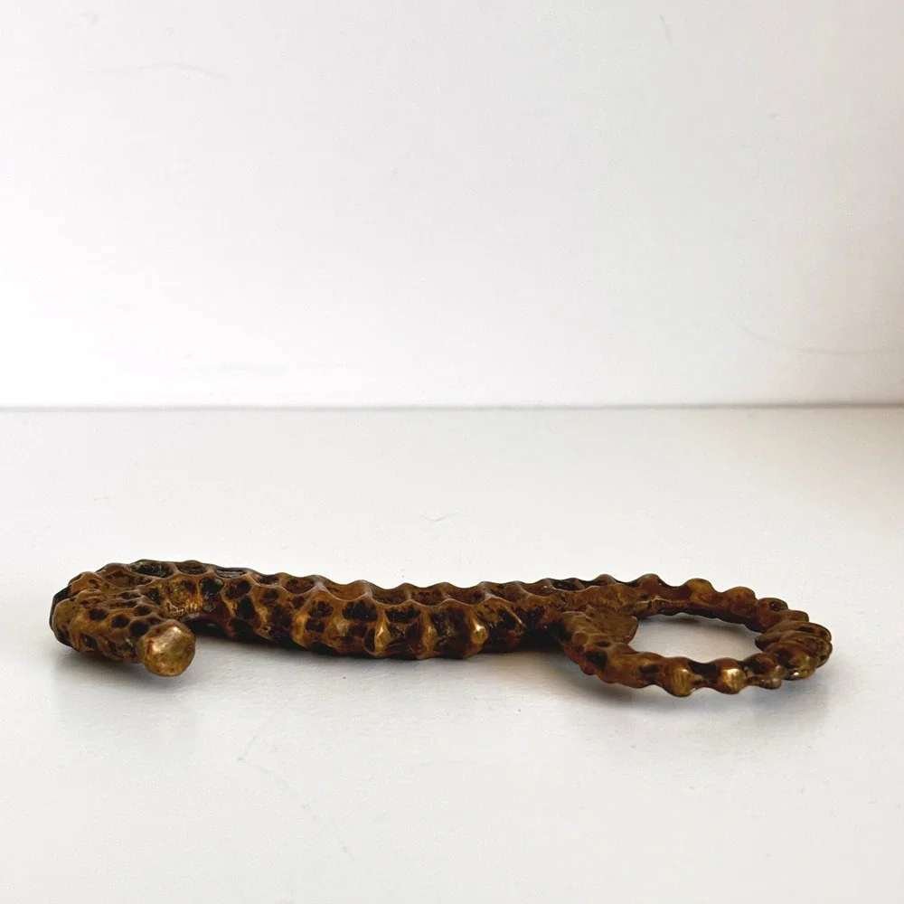 Vintage Brass Seahorse Bottle Opener 4